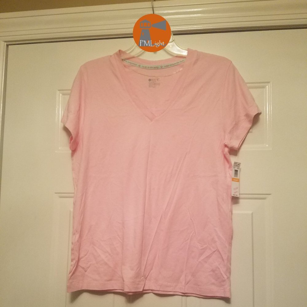 Hue V-neck Pink Sleep Shirt Small New
